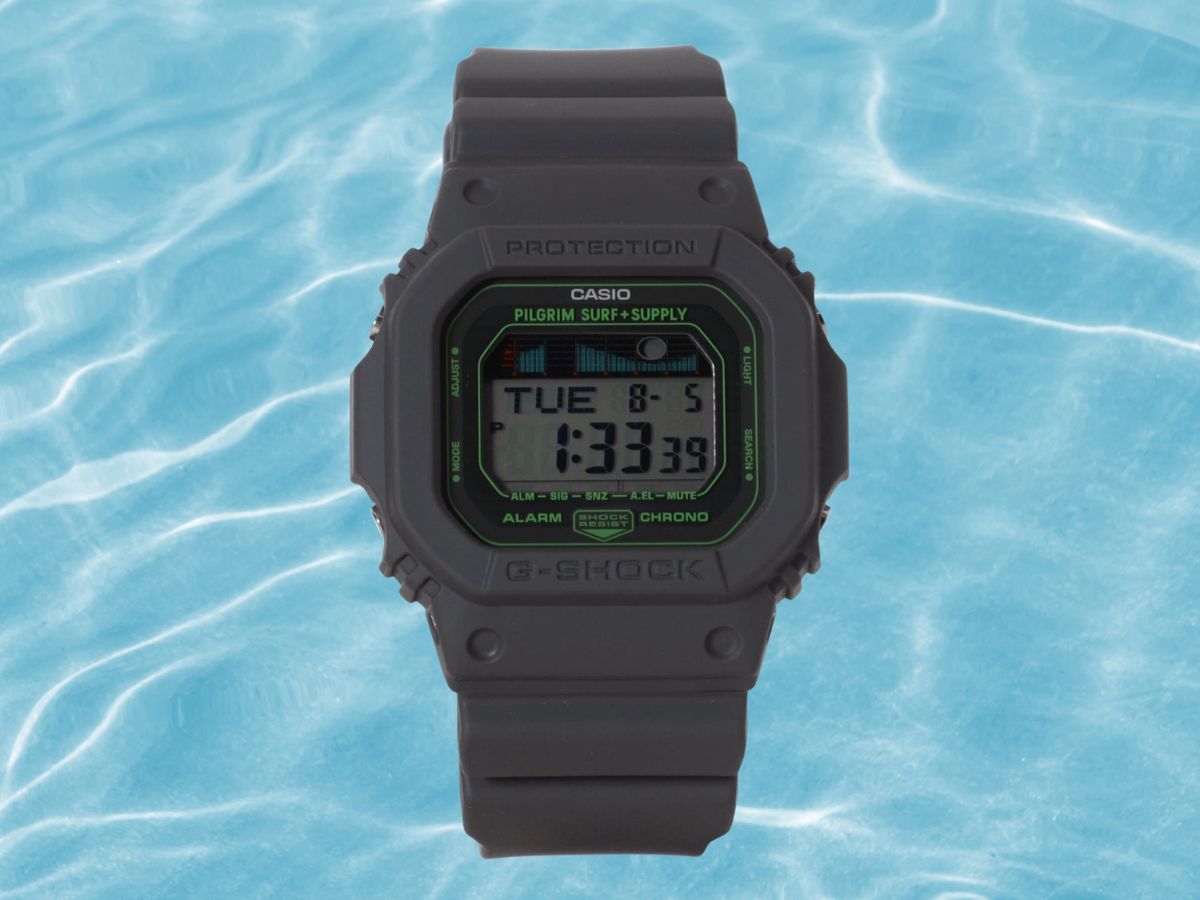 New Casio collab GLX-5600 watch with tide graph appears
