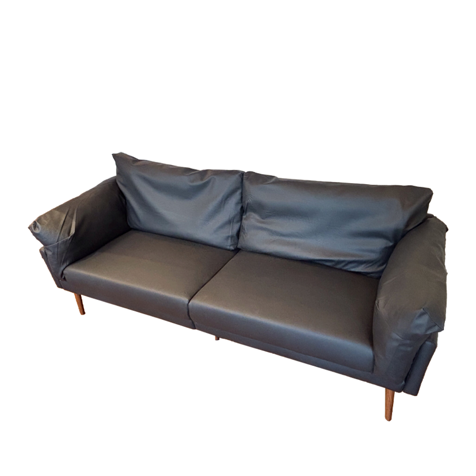 ソファHVS06 3人掛け【送料無料】ブラック | NOCEノーチェ 家具