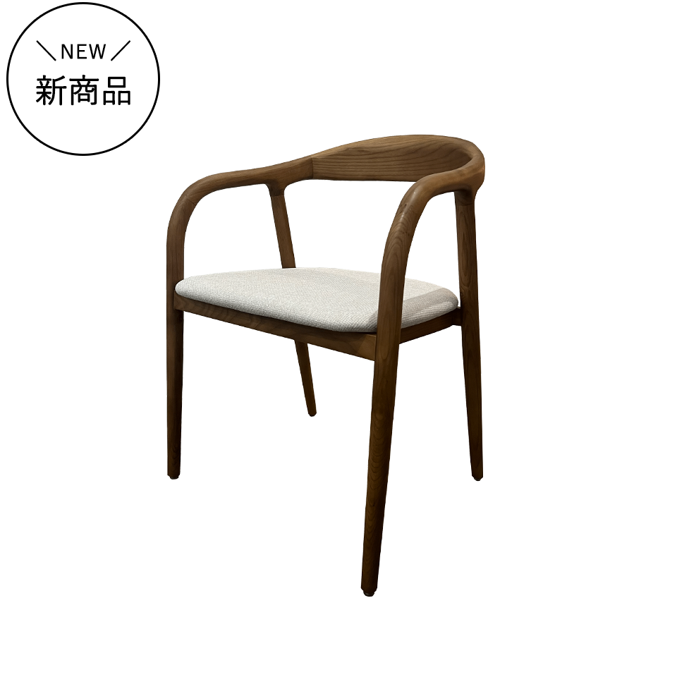 チェアC381【送料無料】ナチュラル／ライトグレー | NOCEノーチェ 家具