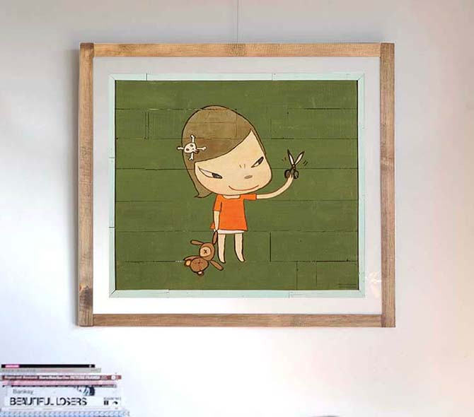 ダラス美術館製作、奈良美智の1000枚限定オフセットリトグラフポスター