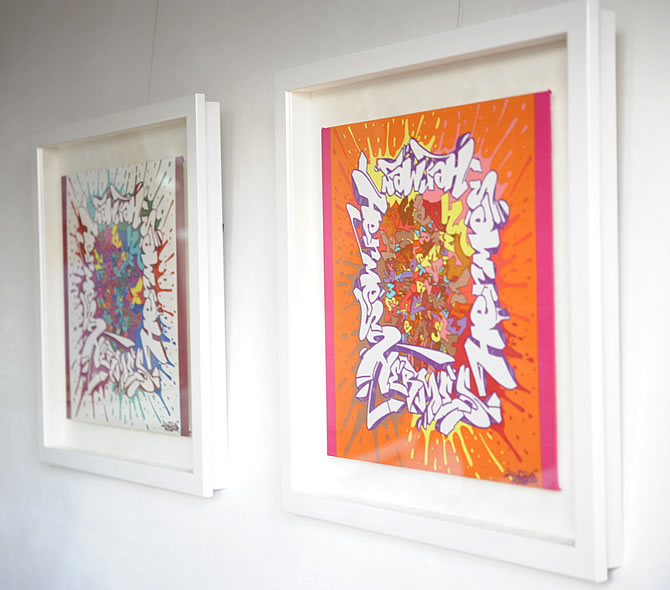 エルメスのスカーフの額装を3つまとめてご依頼をいただきました ー