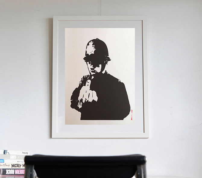 Banksy（バンクシー）Rude Copper - Pest ControlのCOA付きを販売し