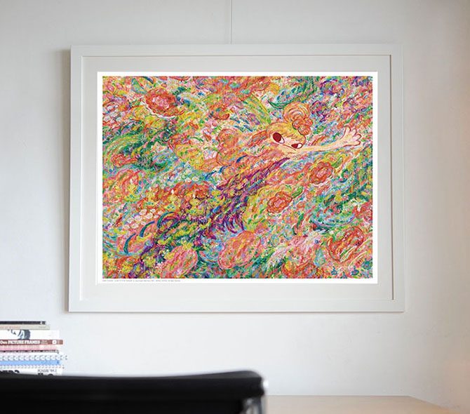 ロッカクアヤコの「CLOSE TO YOUR TREASURE」アート＆ポスターを販売