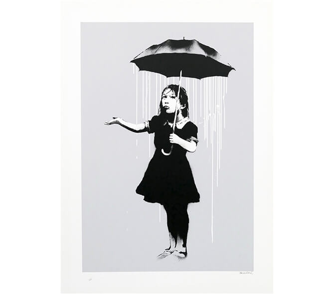 Banksy バンクシー 「Mona Lisa Bazooka」サイン 書類付 Banksy