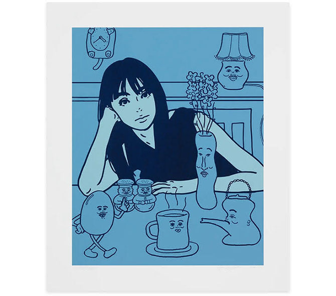 KYNEの魅力が増しているNONCHELEEEとのコラボシルクスクリーン ー