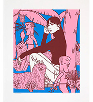 KYNE×NONCHELEEEのコラボシルクスクリーン ー NOISEKING ノイズキング