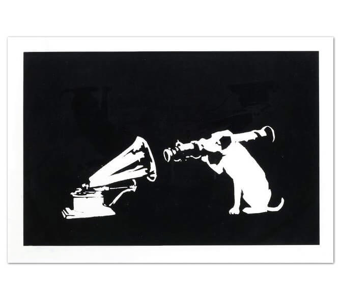 Banksy/バンクシー 「HMV（サイン入り）」 シルクスクリーンを販売 ー