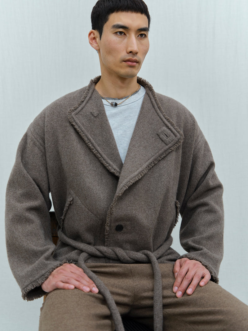 Dense Boiled Shepherd's Jacket. Yak Wool outerwear from Norlha