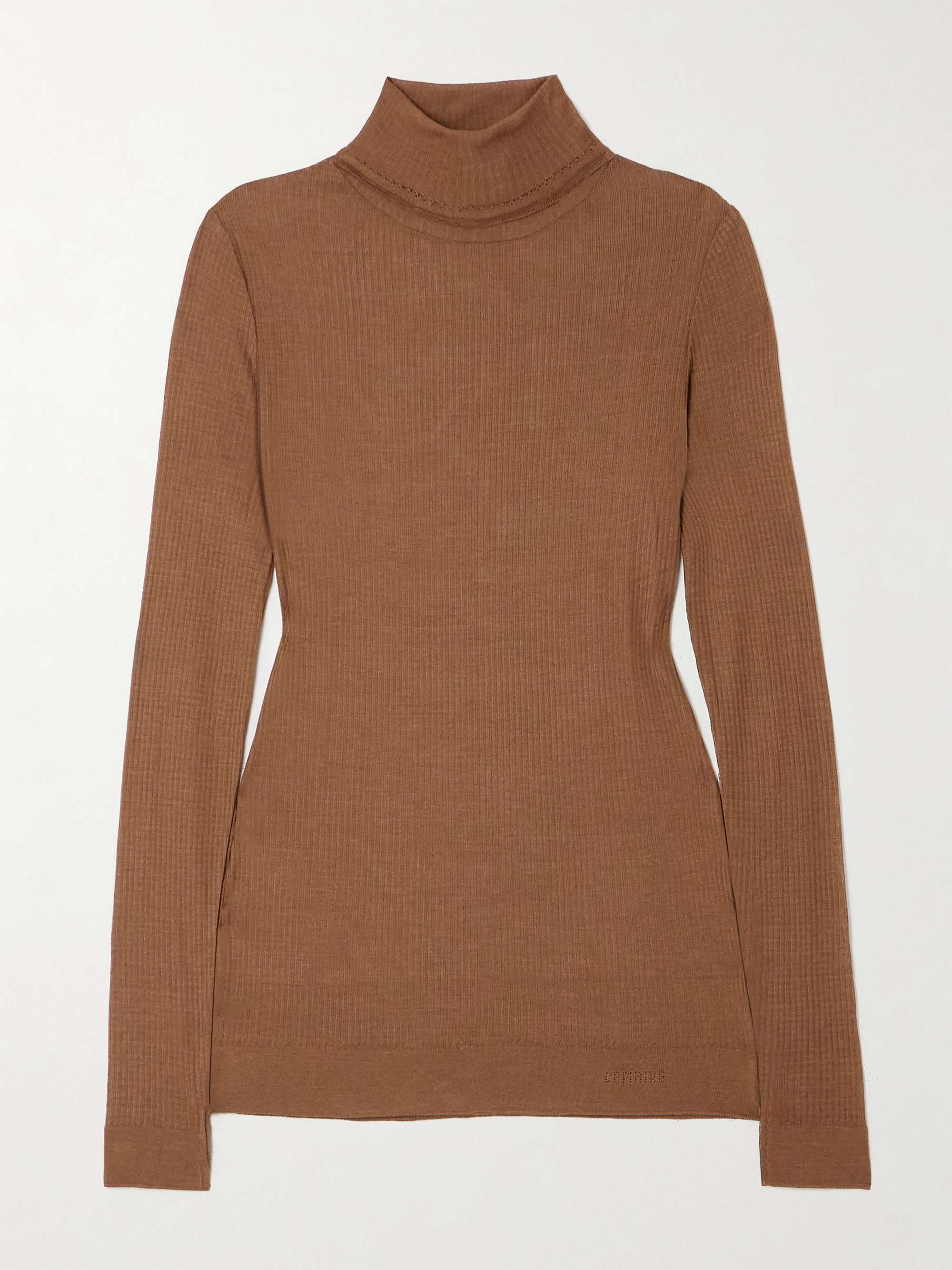 LEMAIRE Seamless ribbed-knit turtleneck top | NET-A-PORTER