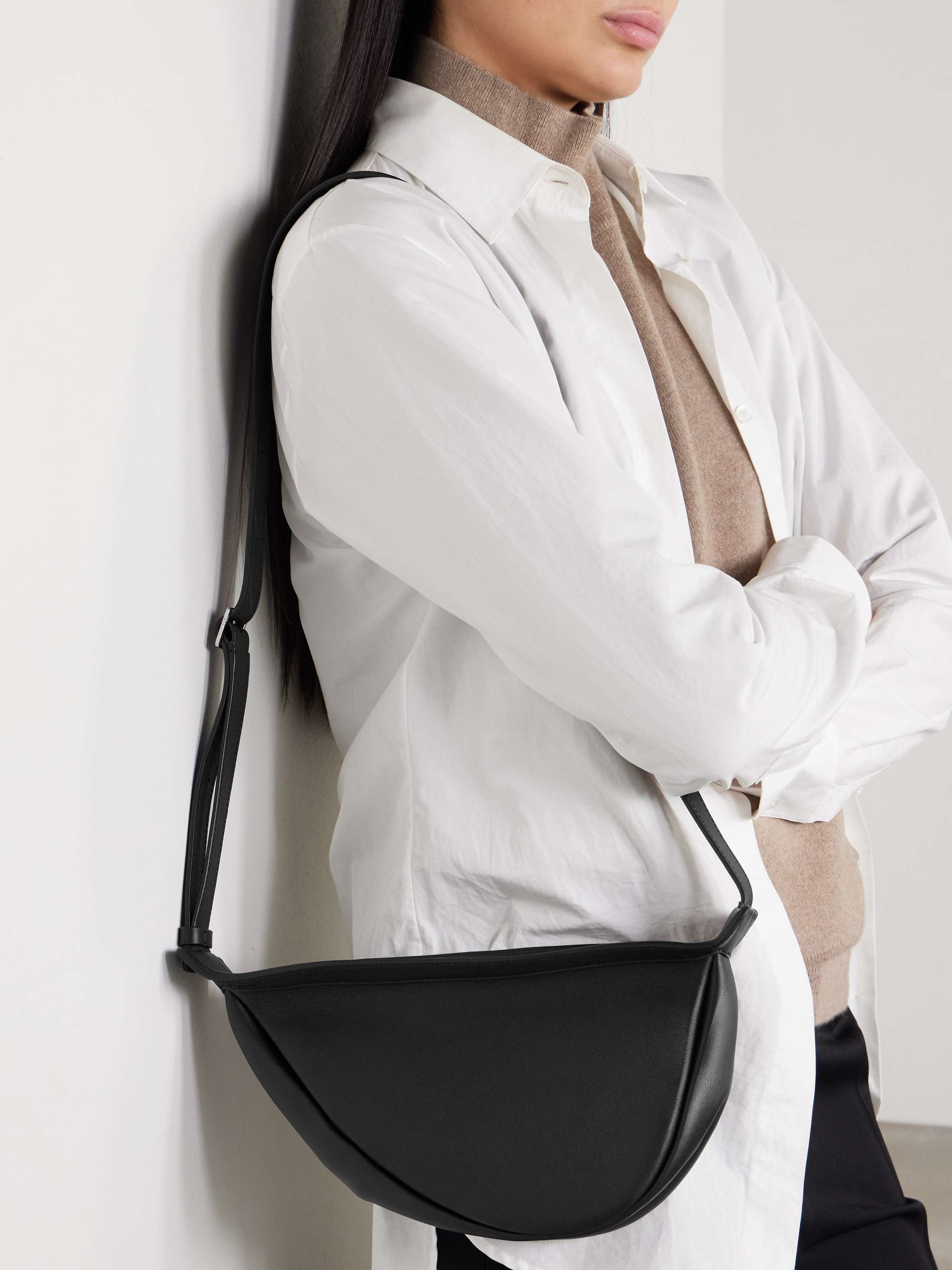 THE ROW Slouchy Banana leather shoulder bag | NET-A-PORTER