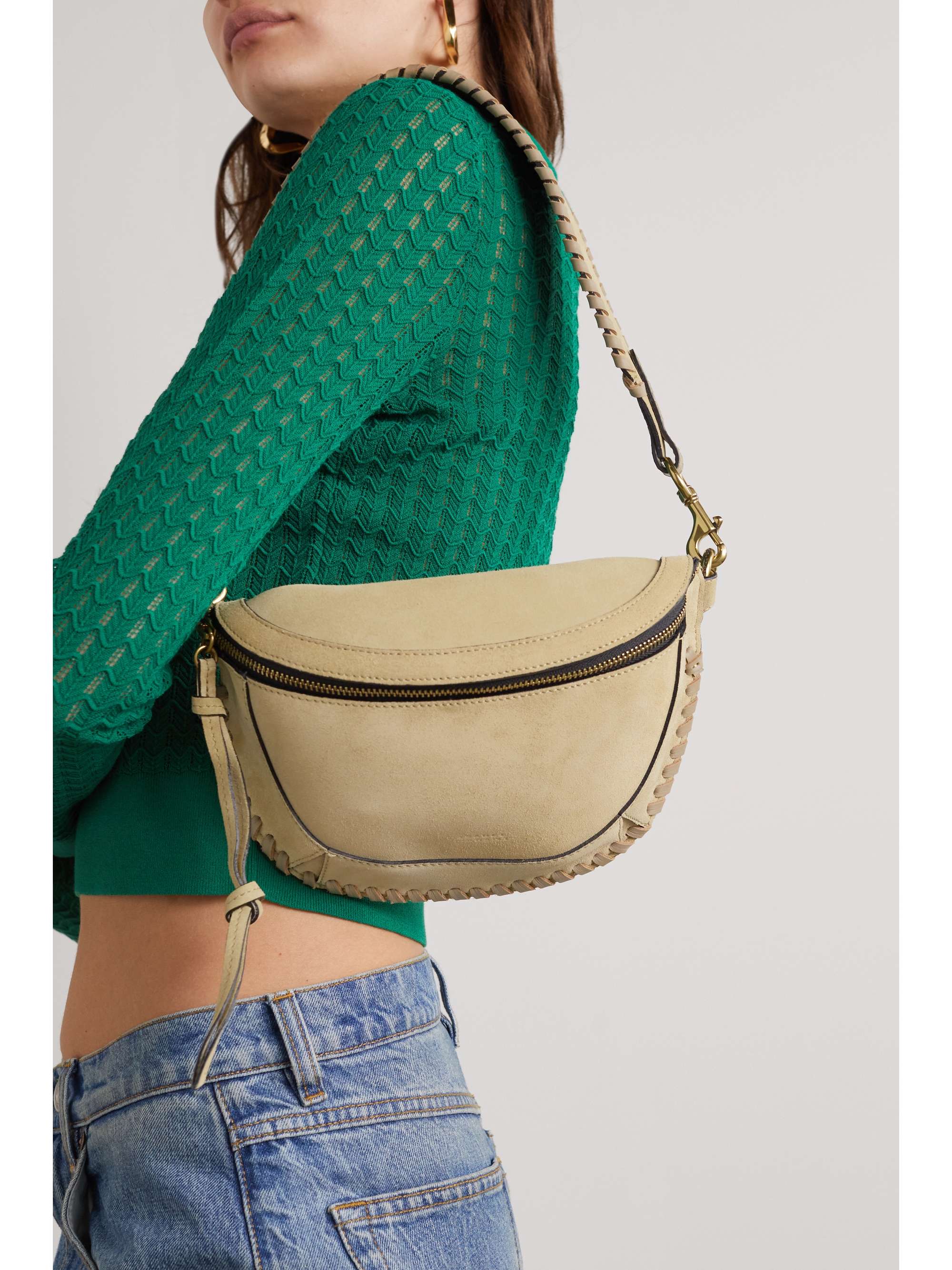 ISABEL MARANT Skano suede belt bag | NET-A-PORTER