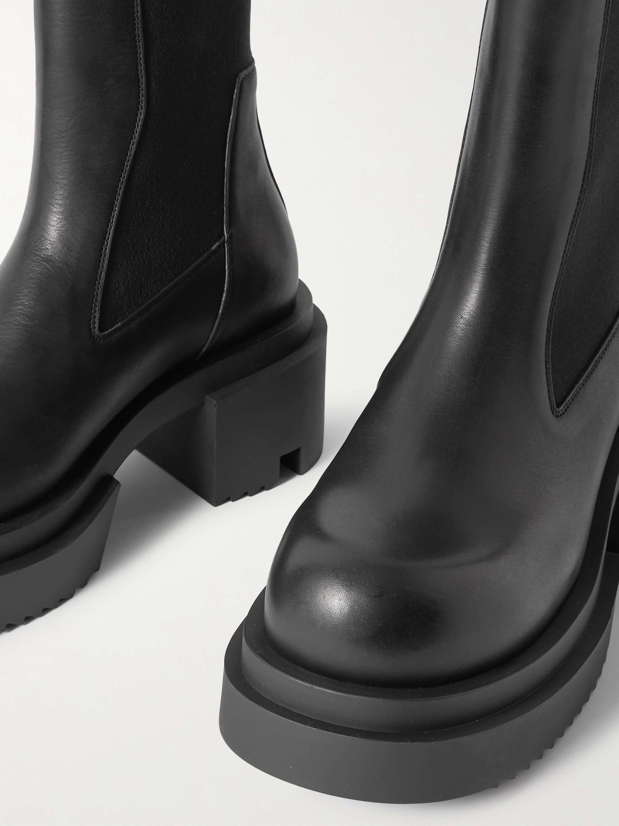 RICK OWENS Beatle Bogun leather Chelsea boots | NET-A-PORTER