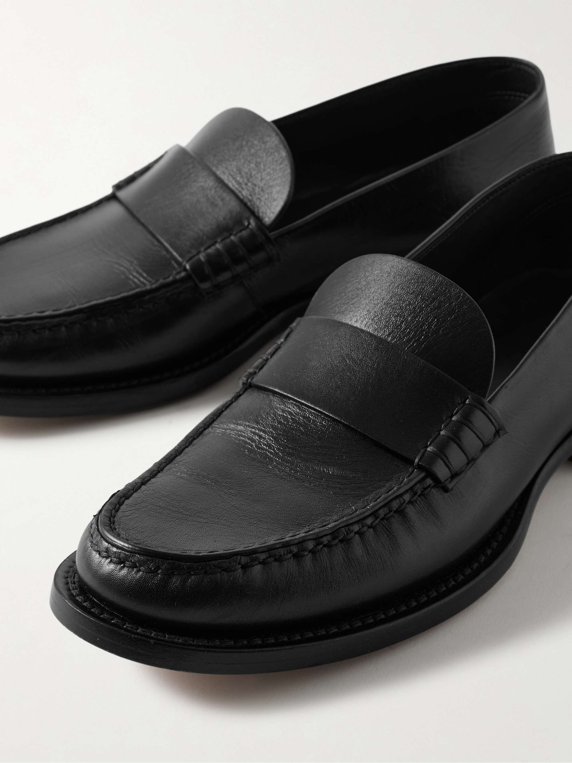 THE ROW Novus leather loafers | NET-A-PORTER