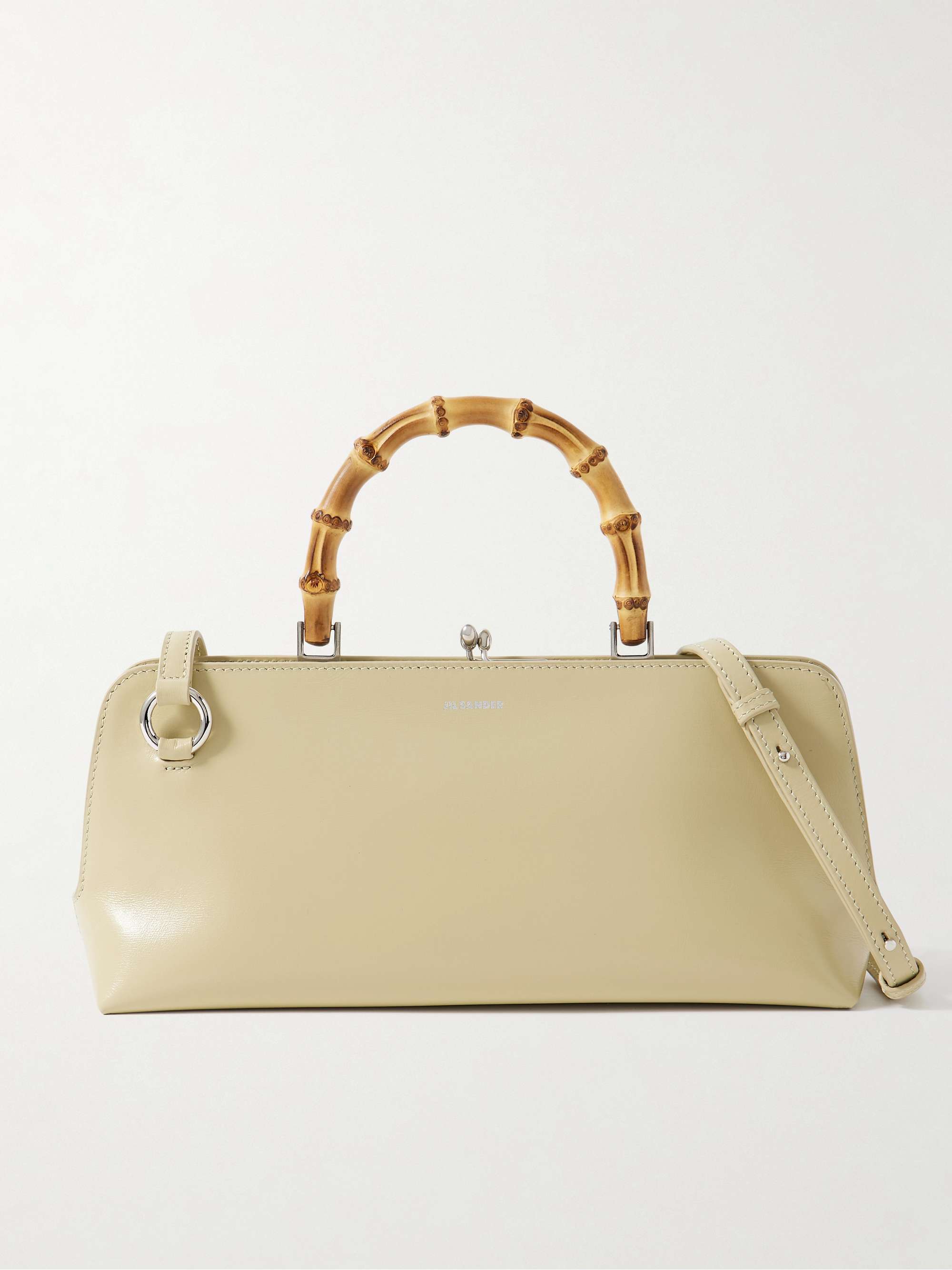JIL SANDER Bamboo leather tote | NET-A-PORTER