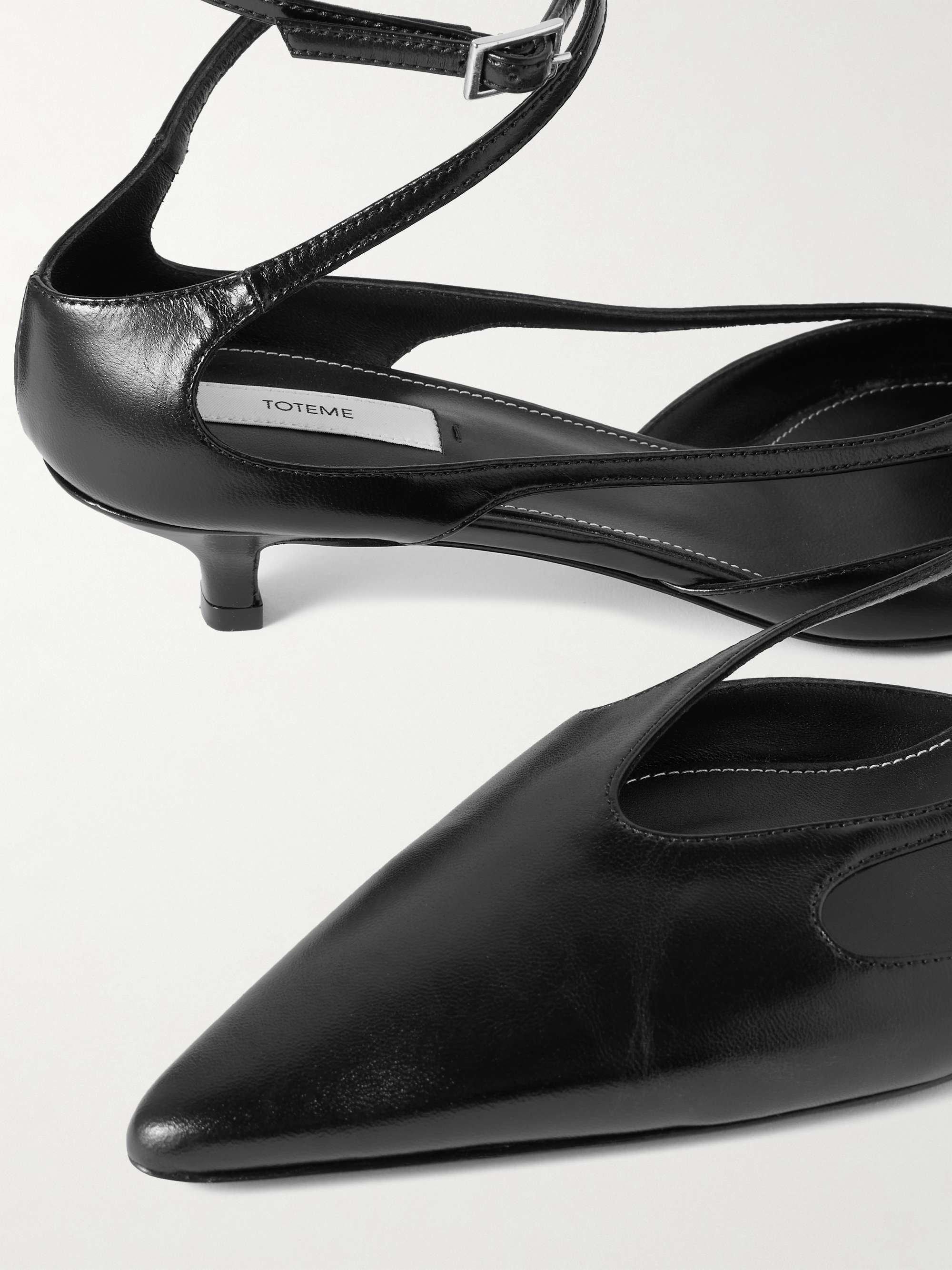 TOTEME Cutout leather pumps | NET-A-PORTER