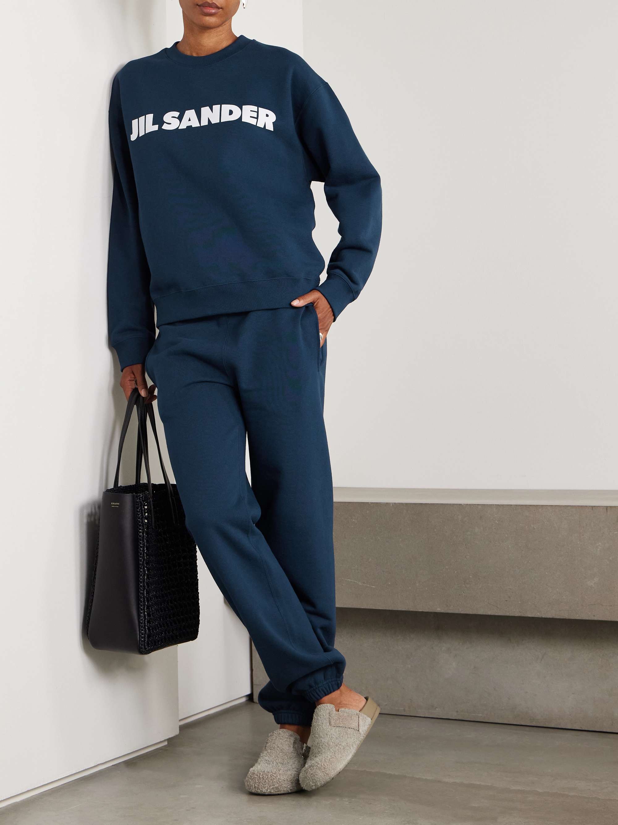 JIL SANDER Printed cotton-jersey T-shirt | NET-A-PORTER