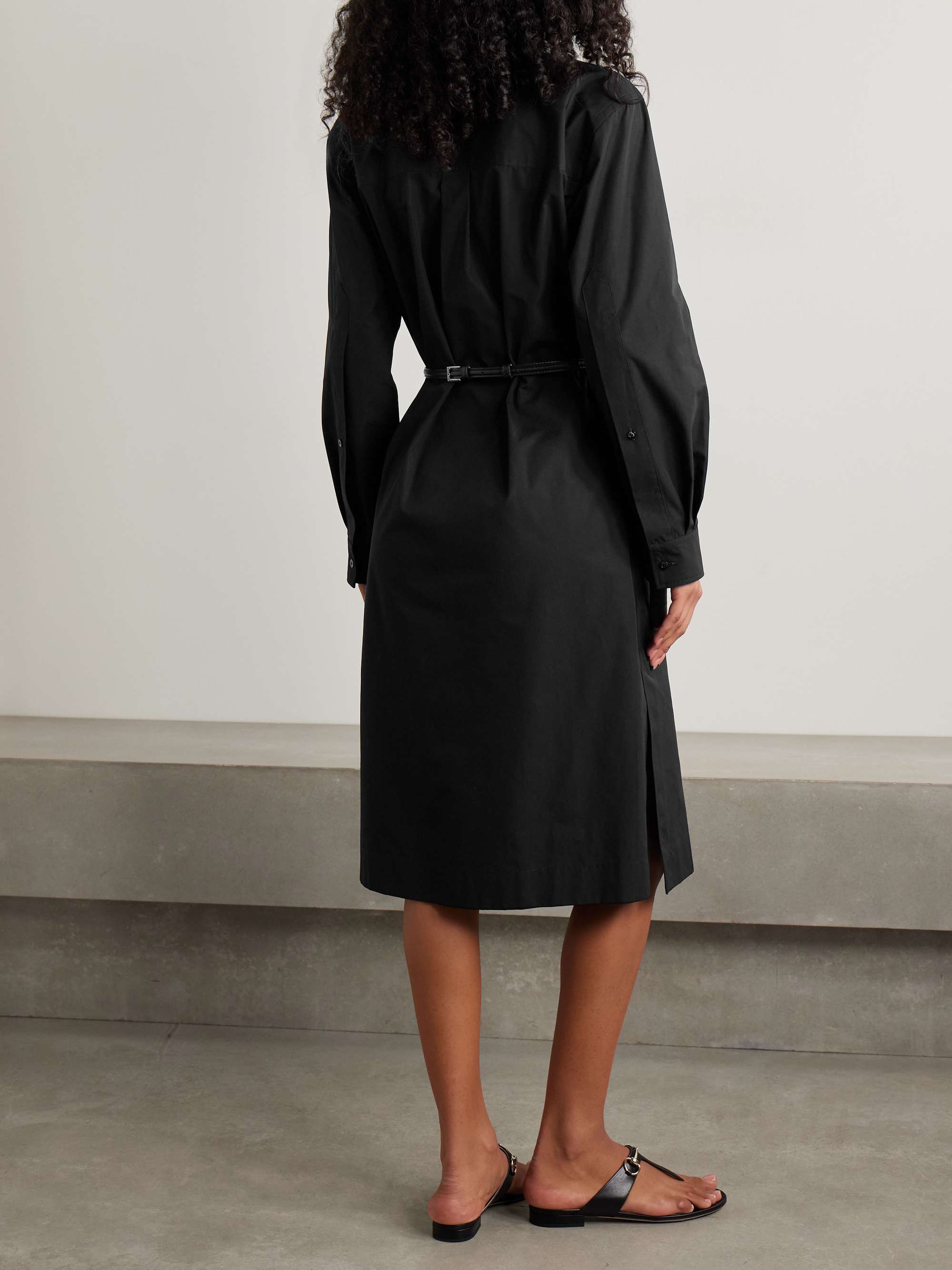 GUCCI Belted cotton-poplin shirt dress | NET-A-PORTER