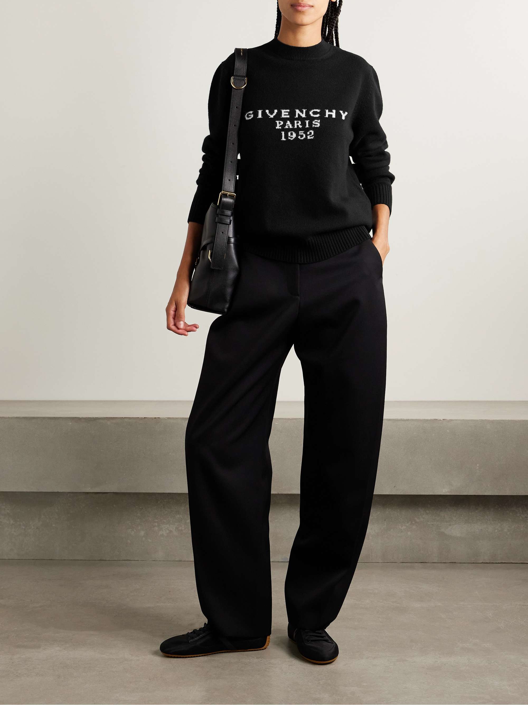GIVENCHY Intarsia wool and cashmere-blend sweater | NET-A-PORTER