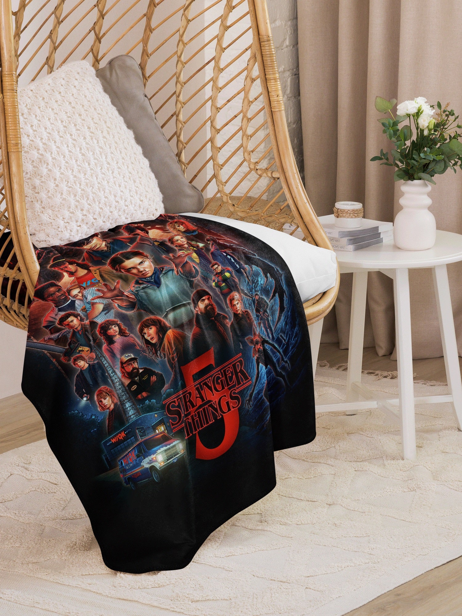 Stranger Things S5 ストレンジャーシングス ブランケット Amazon.com