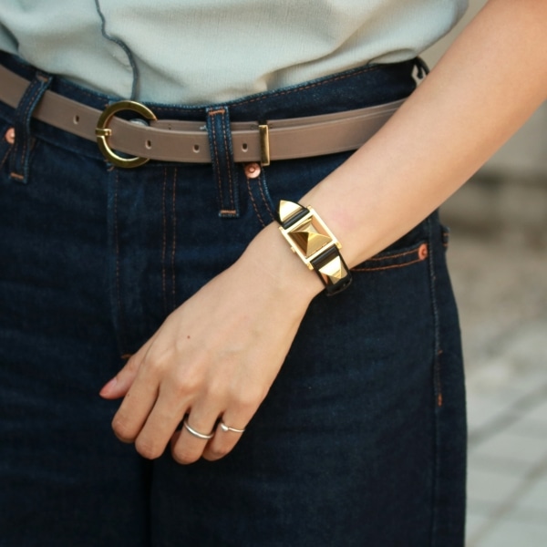 HERMES ヴィンテージ エルメス メドール クォーツ 中古 レディース