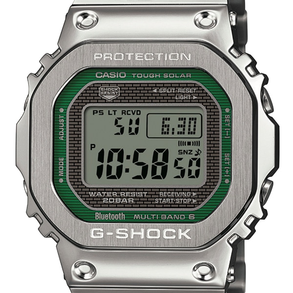G-SHOCK GMW-B5000D-3JF Bluetooth 電波ソーラー(シルバー): G-SHOCK