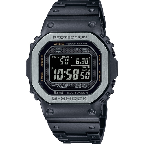 G-SHOCK フルメタル GMW-B5000D-1JF 電波ソーラー(シルバー): G-SHOCK