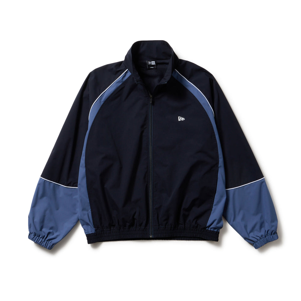 オーバーサイズド パイピング トラックジャケット ネイビー/スレート