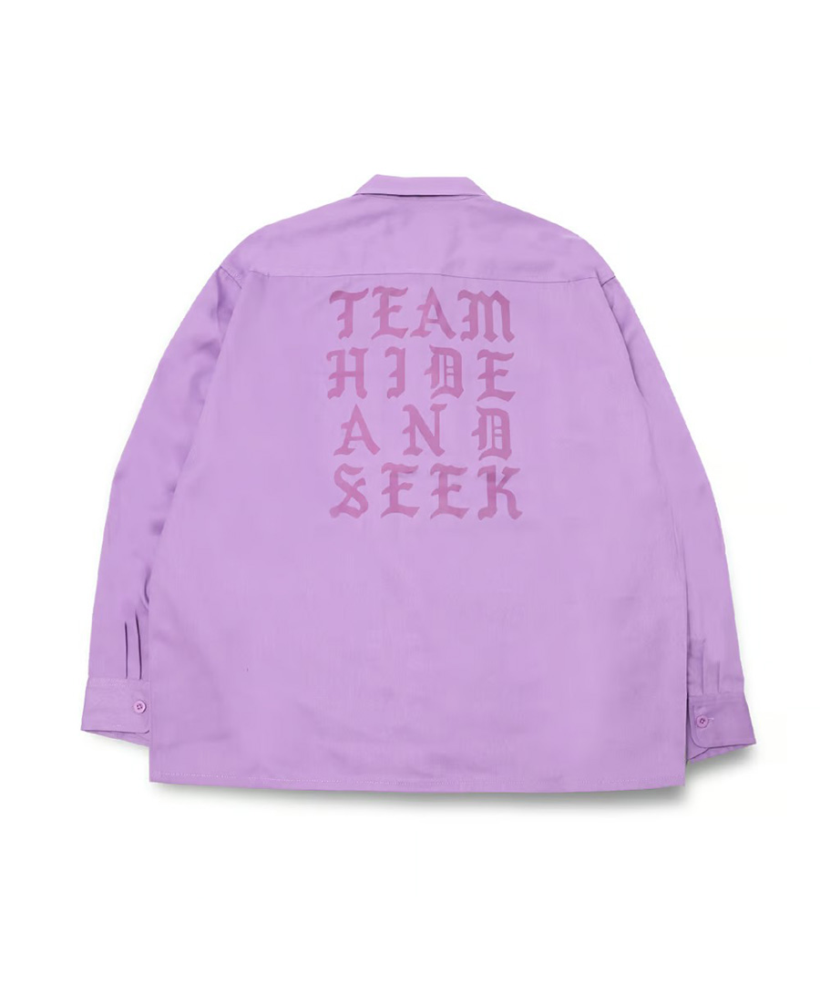 HIDEANDSEEK(ハイドアンドシーク) シャツ Work L/S Shirt(24aw) HS