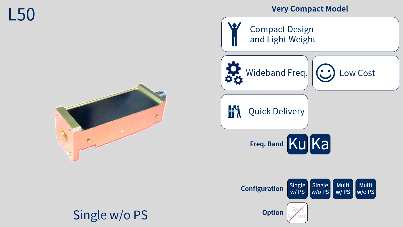 低雑音増幅器: 衛星搭載機器 | NECスペーステクノロジー