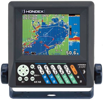 6型カラー液晶 GPSプロッタ魚探 HE-61GPIII 500W 50/200KHz 2周波 ﾈｵ