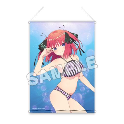 五等分の花嫁∽ 描き下ろし B2 キラキラタペストリー (水着) / 中野二