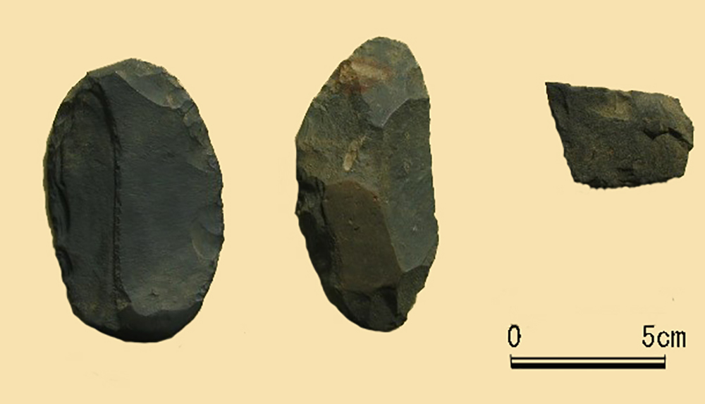東早淵遺跡出土の局部磨製石斧（ひがしはやぶちいせきしゅつどのきょく