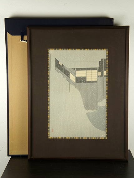Settai Komura / 小村雪岱木版画額「雪の朝」 | Natsume Books