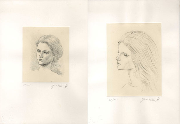 舟越保武銅版画集 若い女の顔 / Yasutake Funakoshi | Natsume Books