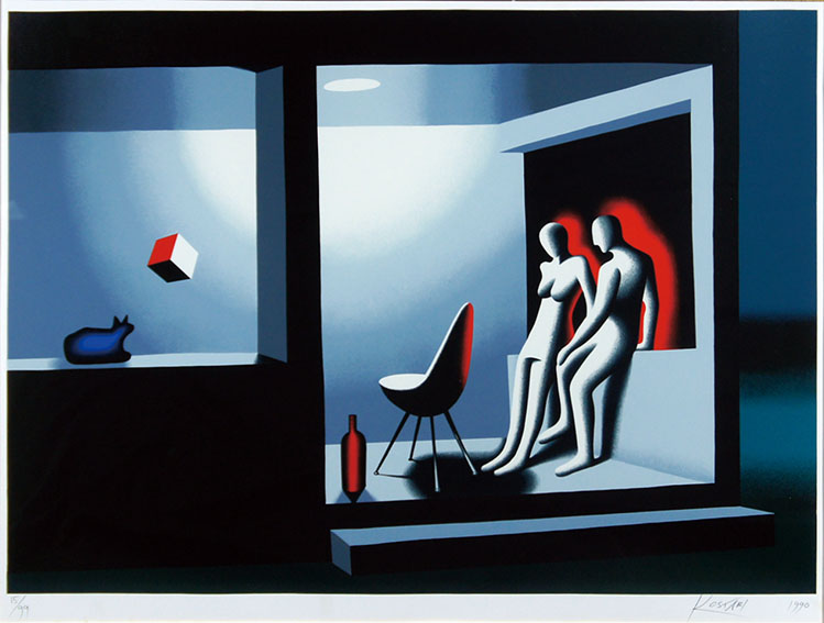 Mark Kostabi / マーク・コスタビ版画額「ジャパン・シリーズ