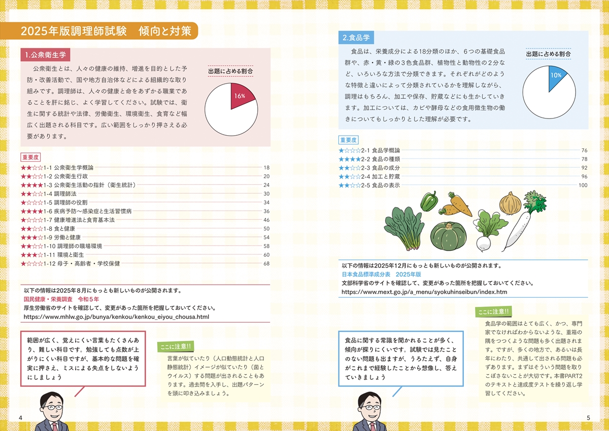 2025年版 サクッとわかる！調理師試験合格テキスト＆問題集 | ナツメ社