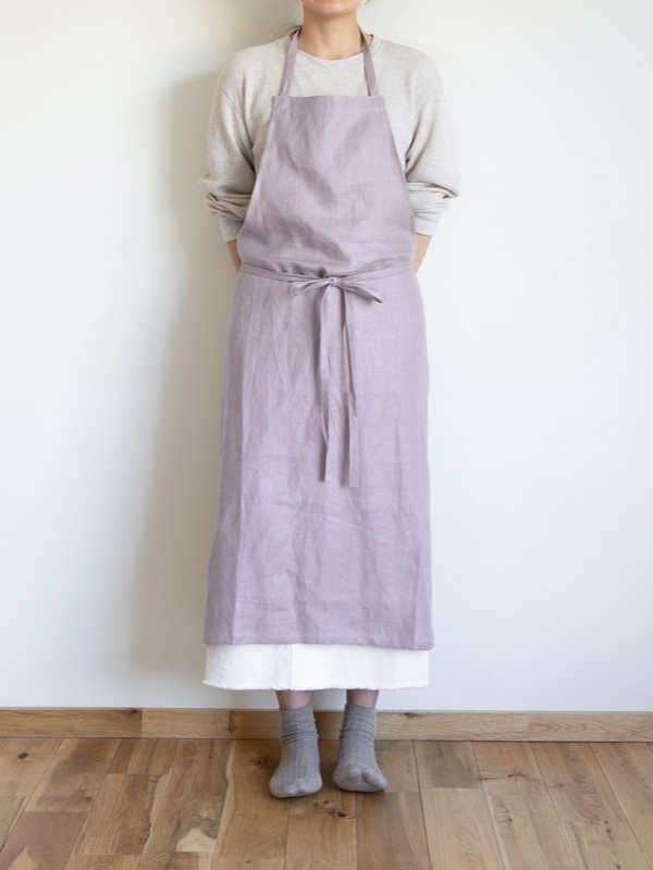 natsusobiku online store - AY40 STYLISH APRON リネン2wayエプロン C