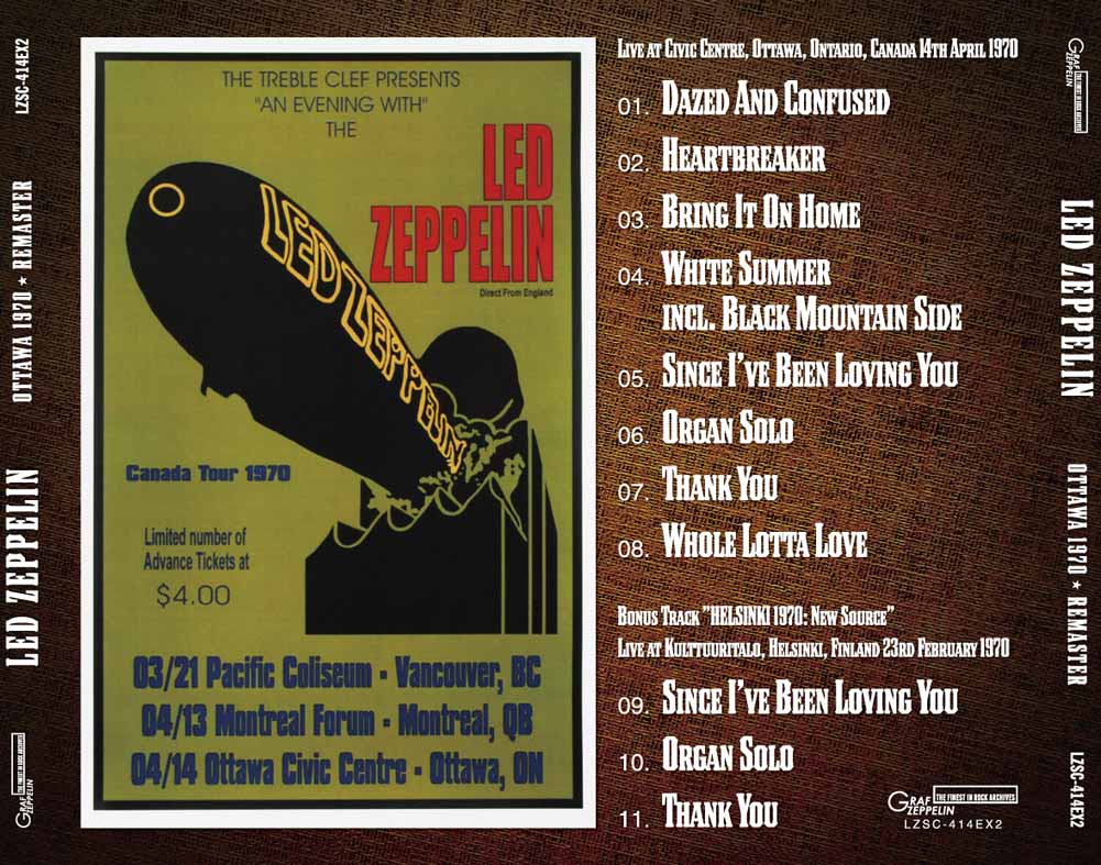 LED ZEPPELIN - OTTAWA 1970 Remaster(Gift プレスCD) - navy-blue