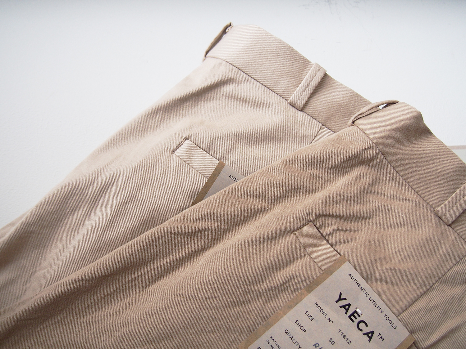 YAECA チノの太いの細いの | R1