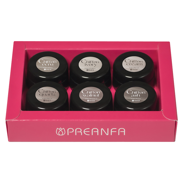 プリジェル カラーEX シルクシフォンシリーズ 3g×6色セット | Nail