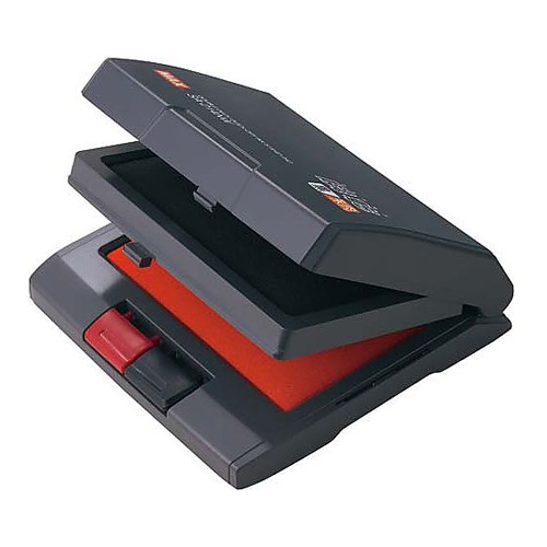 マックス 朱肉＆黒 瞬乾スタンプ台 ワンタッチ2段 名入れ | 名入れ