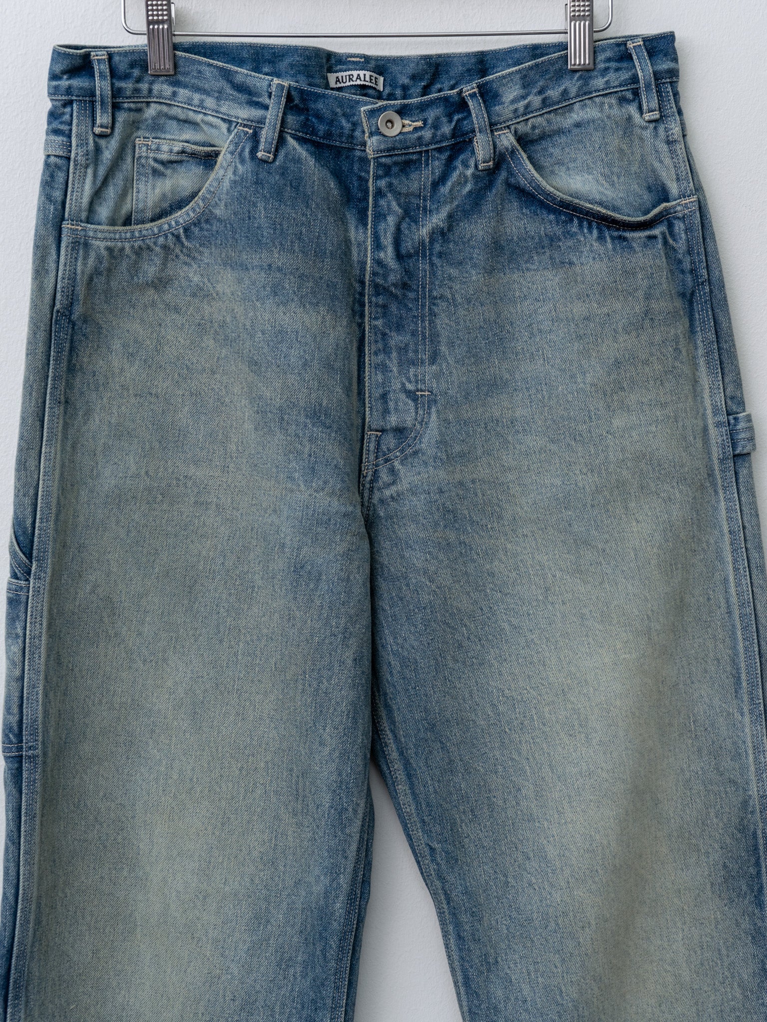Namu Shop - Auralee Selvedge Faded Heavy Denim Painter Pants