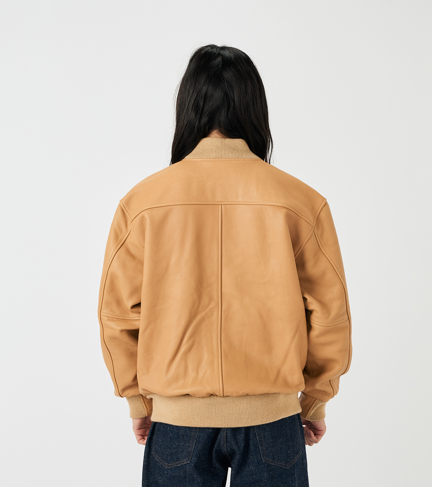 nanamica / nanamica Exclusive Leather Varsity Jacket