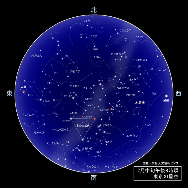 ほしぞら情報 2012年2月 | 国立天文台(NAOJ)
