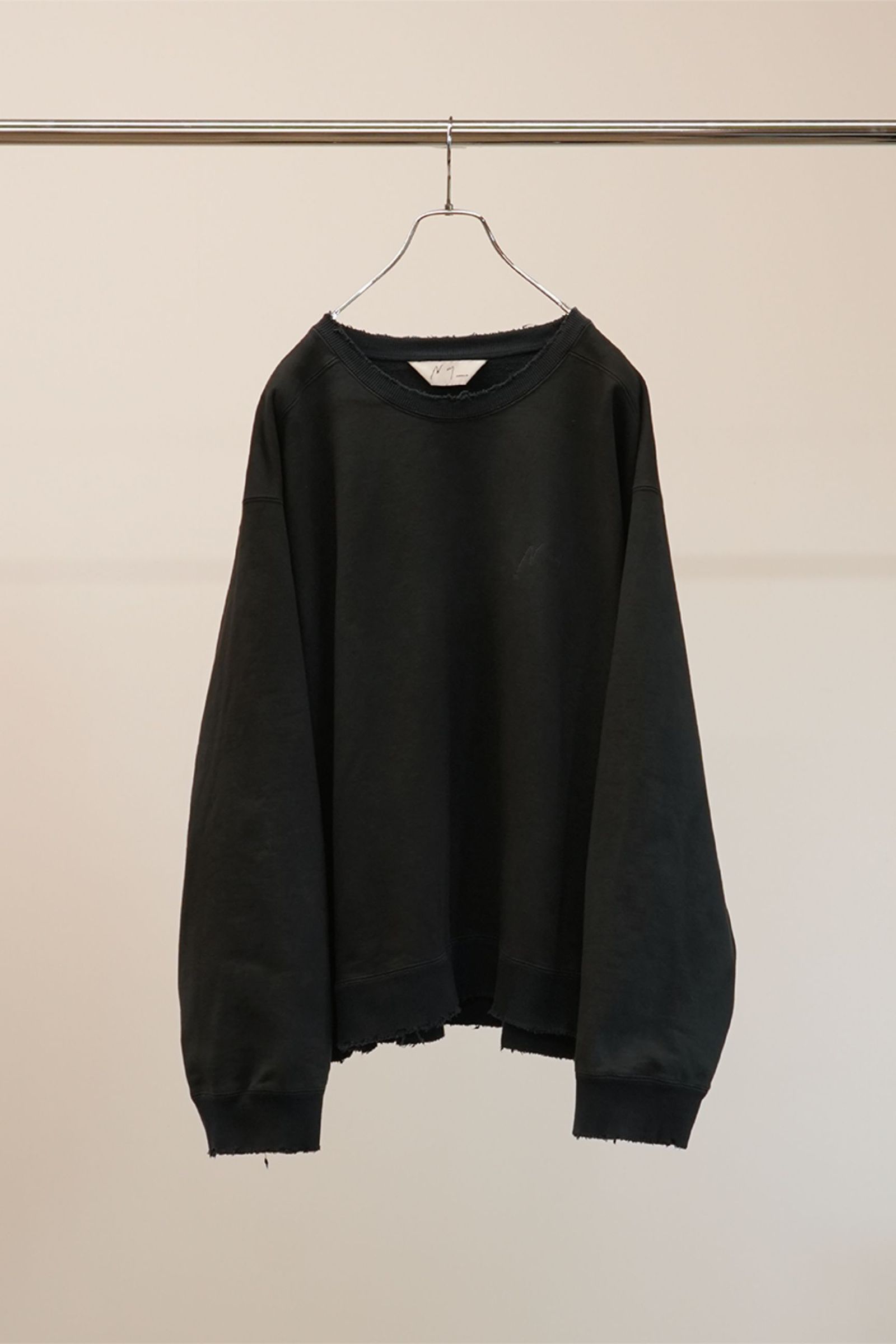 ANCELLM - EMBROIDERY SWEAT SHIRT | BLACK | スウェット | NapsNote