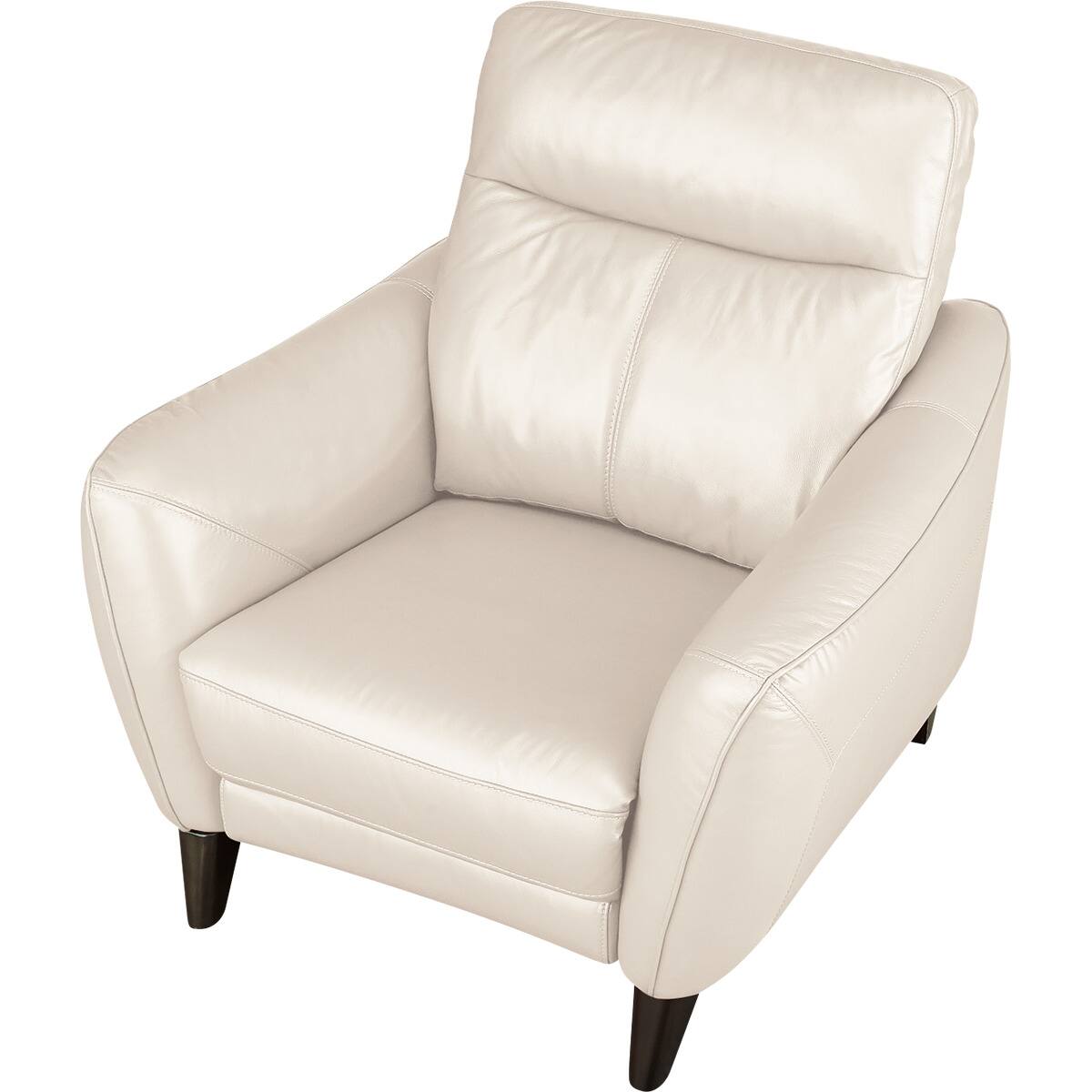 1人掛け電動リクライニングソファ 厚革(一部合成皮革)タイプ (アネーロ