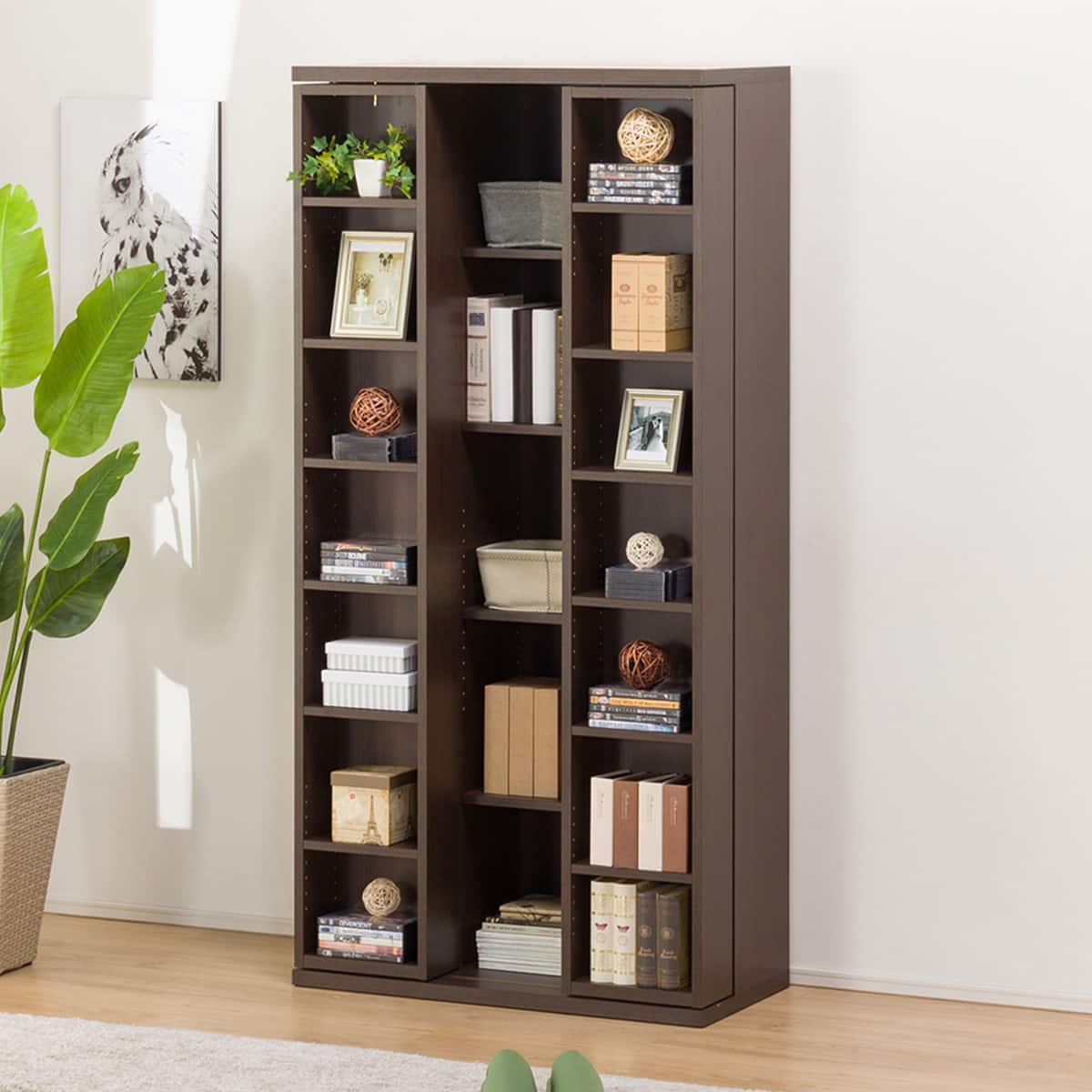 ニトリ スライド本棚(エスタンテ W DBR) - 通販 | 家具とインテリアの