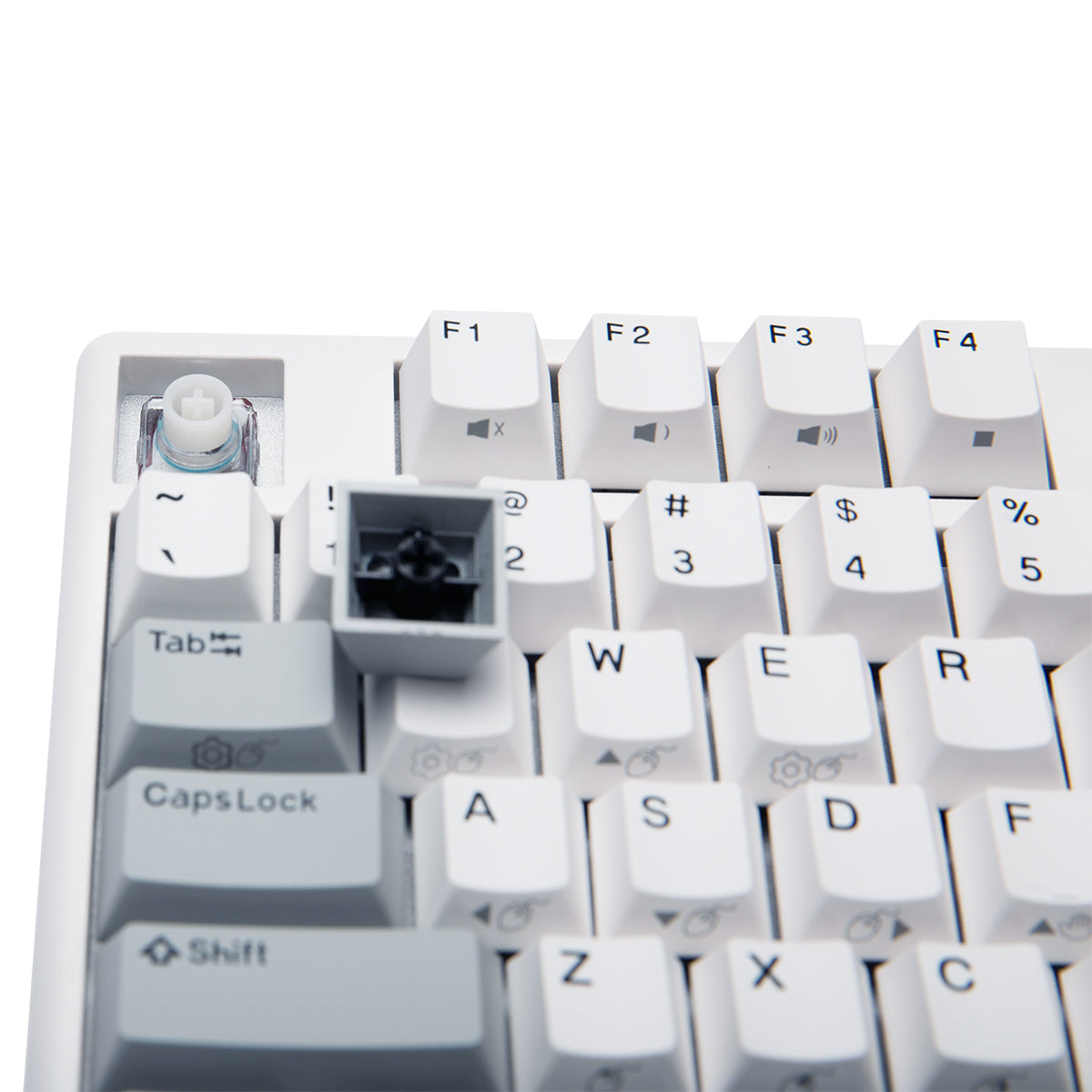 NiZ Micro84 静電容量無接点キーボード 有線・無線 白い