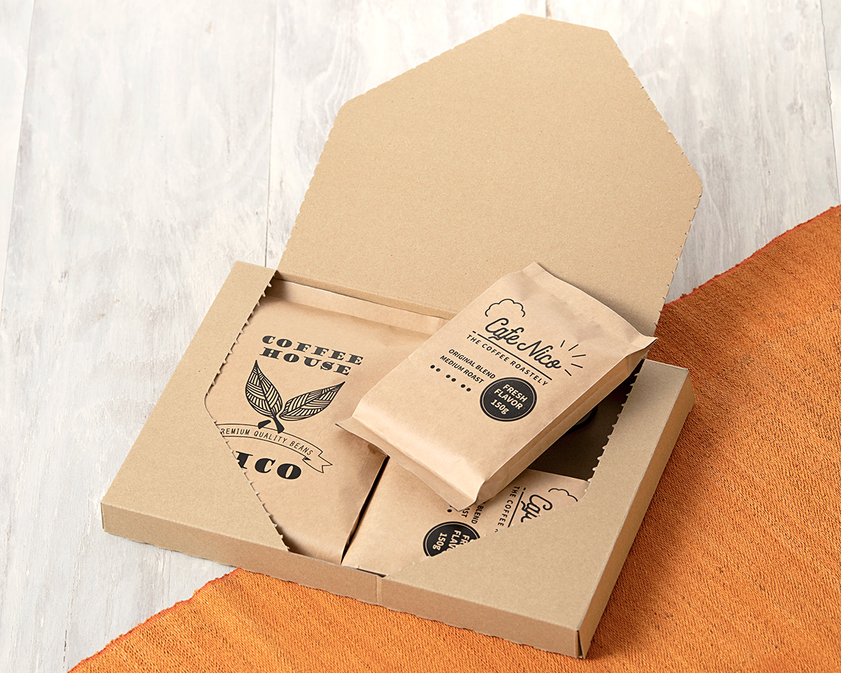 フラットガゼットアロマブレスパック300g クラフト｜ニコノス