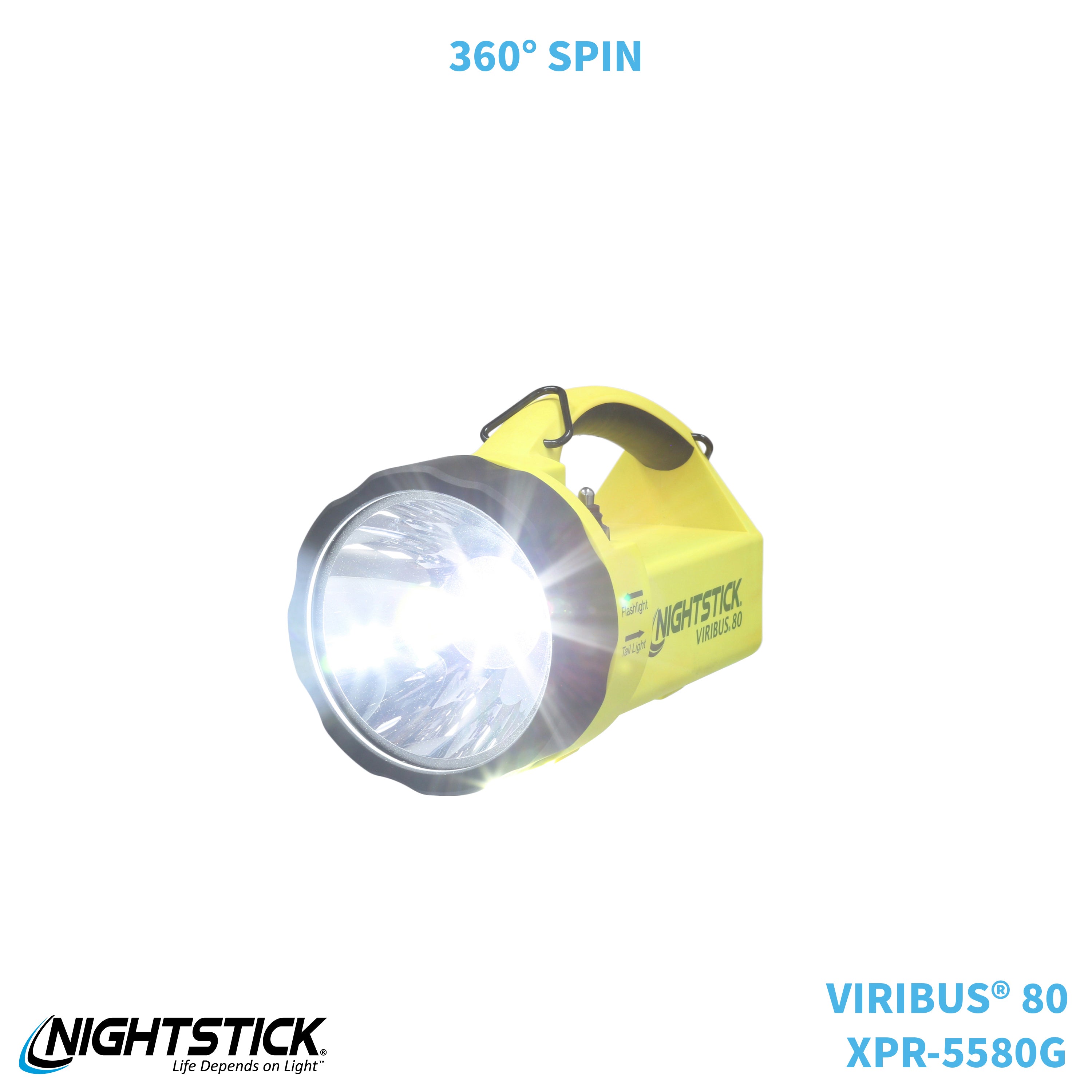 XPR-5580G: VIRIBUS® 80 Intrinsically Safe Rechargeable Dual-Light
